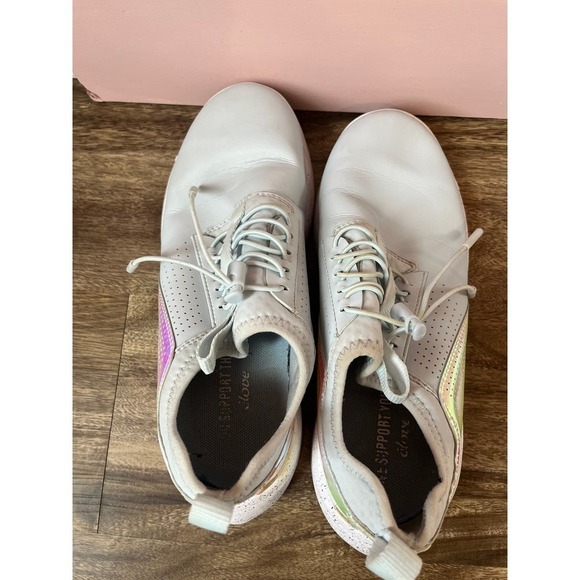 Clove Light Blue Holographic Limited Edition Nursing Tennis Shoes - Picture 7 of 9